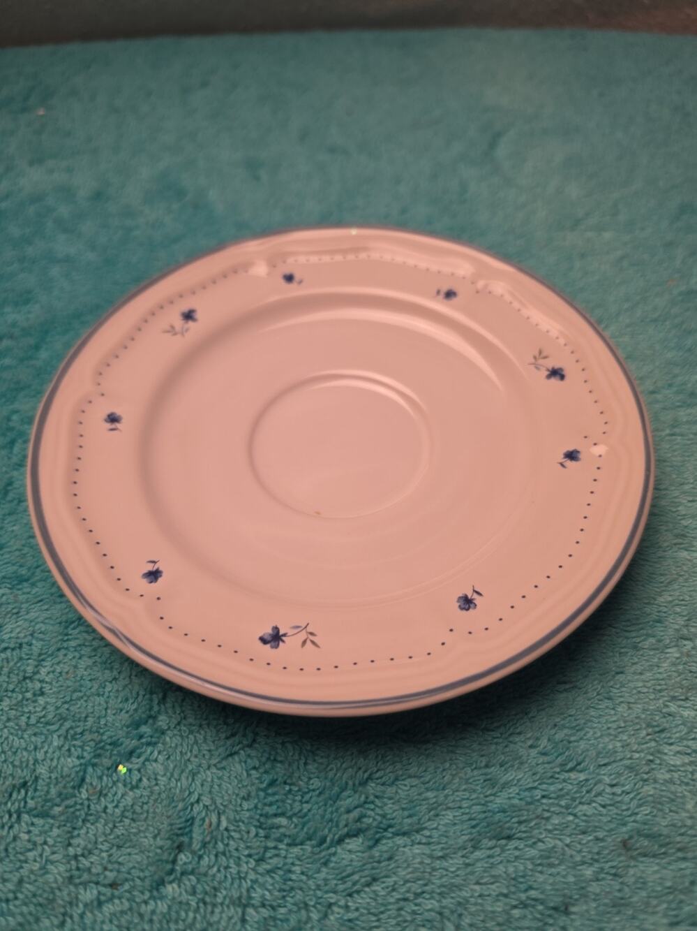 Vintage JMP Marketing Provincial Bouquet Stoneware Saucer Plate Thailand 1980s